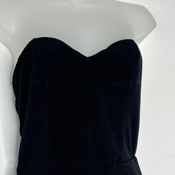 NBD Revolve Patricia Bodysuit Womens Small Black Sweetheart Halter Top Neutral - Picture 5 of 13